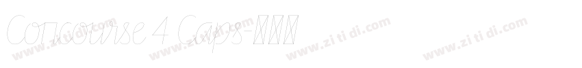 Concourse 4 Caps字体转换